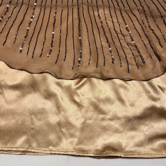 Adrianna Papell Formal Silk Sequin Beaded Event Gown - Picture 12 of 14